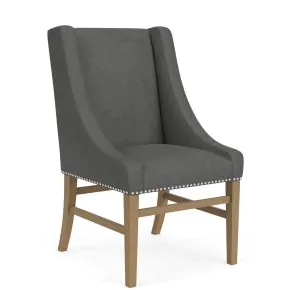Riverside Furniture 92642 Riverside Furniture 92642 Mix-N-Match Chairs - Host Upholstered Chair (Set of 2) - Dark Gray