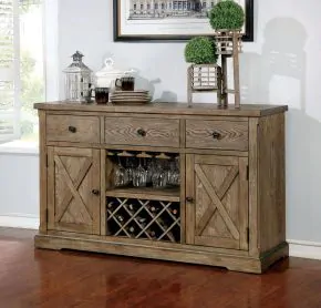 Furniture of America CM3014SV Julia - Server - Light Oak