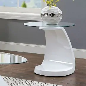 Furniture of America FOA4042WH-E-TABLE Nahara - End Table - White