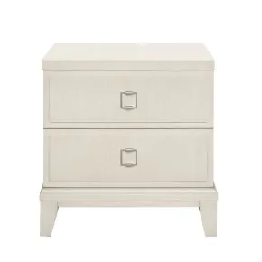 Samuel Lawrence Furniture S916-050 Madison - 2-Drawer Nightstand with USB Port in a Grey-White Wash Finish - Natural