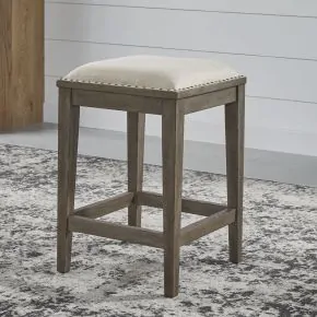 Liberty Furniture 615-OT9001 Americana Farmhouse - Upholstered Console Stool - Dusty Taupe