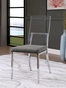Furniture of America CM3654SC-2PK Casper - Side Chair (Set of 2) - Pearl Silver