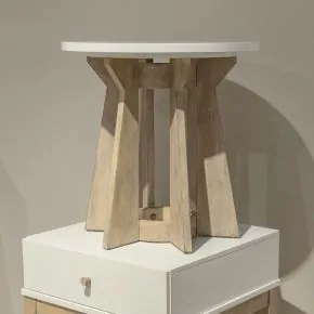 Liberty Furniture 465-OT1021 Berkley Square - Round End Table - Linen & Khaki