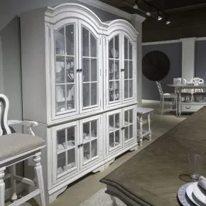 Liberty Furniture 244-DR-DC Magnolia Manor - Display Cabinet - Antique White