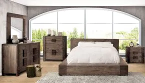 Furniture of America CM7628M Janeiro - Mirror - Rustic Natural Tone