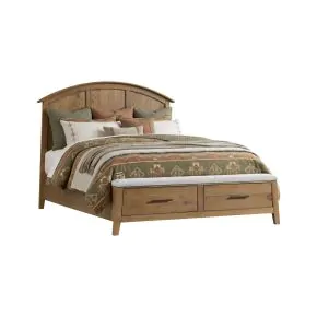 Intercon JK-BR-3015Q-GLO-C Intercon JK-BR-3015Q-GLO-C Jackson - Queen Bed With Storage Footboard - Golden Oak
