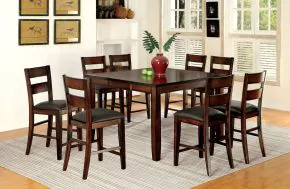 Furniture of America CM3187PT Dickinson - Counter Height Table With Leaf - Dark Cherry