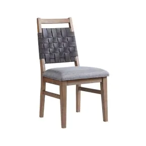 Intercon OS-CH-1370C-WCT-RTA Oslo - Woven Chair - Weathered Chestnut