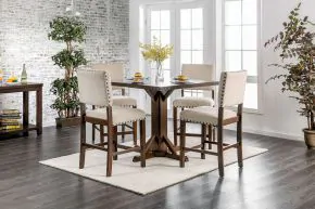 Furniture of America CM3018PT Glenbrook - Counter Height Table - Brown Cherry
