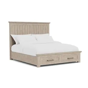 Riverside Furniture 79270-79273-79274 Bennett - Queen Storage Bed - Frosted Gray