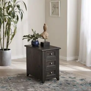 Liberty Furniture 792-OT1021 Mill Creek - Chair Side Table - Peppercorn