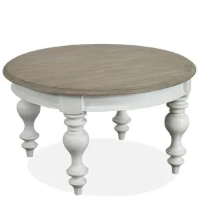 Riverside Furniture 38002 Jameson - Round Coffee Table - White