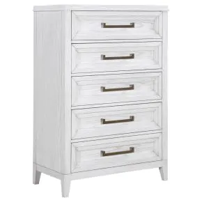 CoasterEveryday 224845 Marielle - 5-Drawer Bedroom Chest - Distressed White