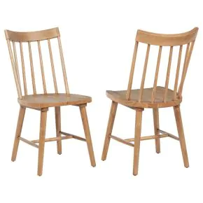 Coaster Fine Furniture 108546NAT Middleton - Solid Wood Dining Side Chair Brown (Set of 2) - Natural
