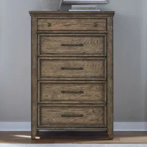 Liberty Furniture 930-BR41 Carolina Park - 5 Drawer Chest - Amber Brown
