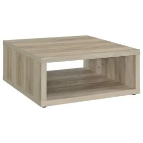 CoasterEveryday 710518 Frisco - Square Engineered Wood Coffee Table - Distressed Pine
