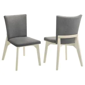 Coaster Fine Furniture 108682 Biloxi - Upholstered Dining Side Chair (Set of 2) - Gray
