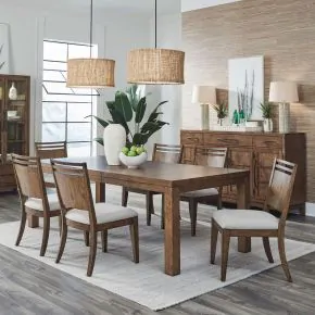 Liberty Furniture 936-DR-O7RLS Liberty Furniture 936-DR-O7RLS Shaker Lakes - Optional 7 Piece Rectangular Table Set - Harvest Brown