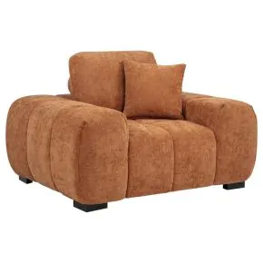 Coaster Fine Furniture 509353 Octavia - Fabric Upholstered Track Arm Accent Chair - Orange