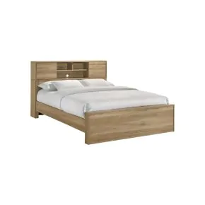 Intercon VG-BR-2260Q-NNM-C Intercon VG-BR-2260Q-NNM-C Vega - Queen Bed - Natural Oak Melamine