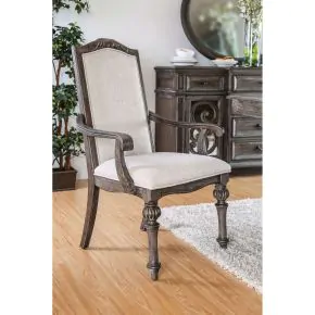 Furniture of America CM3150AC-2PK Arcadia - Arm Chair (Set of 2) - Rustic Natural Tone / Ivory