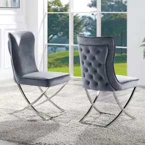 Furniture of America CM3285SC-N-2PK Wadenswil - Side Chair (Set of 2)