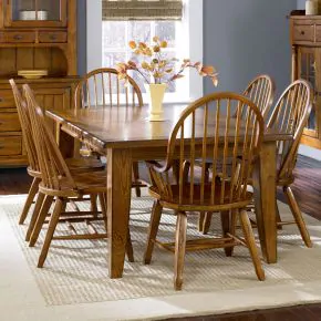Liberty Furniture 17-DR-7PCS Treasures - 7 Piece Dining Room Set - Rustic Oak