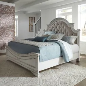 Liberty Furniture 244-BR-CKUB Liberty Furniture 244-BR-CKUB Magnolia Manor - California King Upholstered Bed - White
