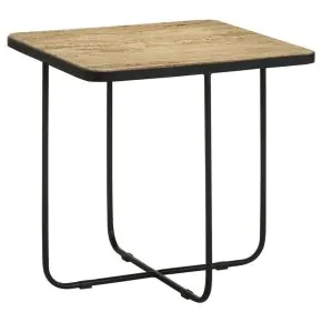 CoasterEssence 935855 Elyna - Square Stone Top Accent Side Table - Beige
