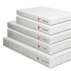 Furniture of America DM-Combo-T-XL-6 Daisy - Bunkie Board Combo Mattress Twin Long - White