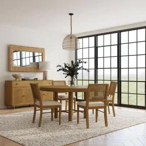 Coaster Fine Furniture 108930-S5W Arini - 5-Piece Round Dining Room Table Set - Sand Wash