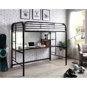 Furniture of America CM-BK938BK Opal - Twin Loft Bed - Black