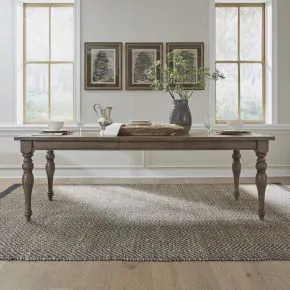 Liberty Furniture 615-T4290 Americana Farmhouse - Wood Rectangular Leg Table - Dusty Taupe