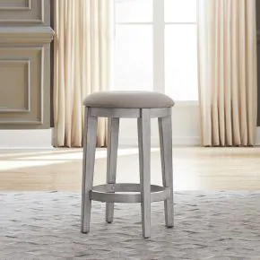 Liberty Furniture 303W-OT9001 Ocean Isle - Upholstered Console Stool - Antique White