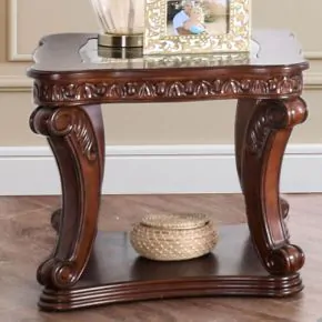 Furniture of America CM4428E Walworth - End Table - Dark Oak