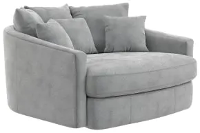 Jackson Furniture Industries 71009-1400/28 Jackson Furniture Industries 71009-1400/28 Matty - Round Accent Cuddle Chaise - Pewter