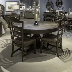Liberty Furniture 297-DR-5PDS Paradise Valley - 5 Piece Pedestal Table Set - Saddle Brown