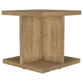 Coaster Fine Furniture 706177 Cortona - Square Engineered Wood End Side Table - Mango