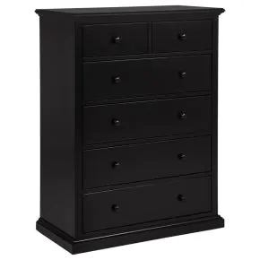 Coaster Fine Furniture 460595BLK Sumerlin - 6-Drawer Bedroom Chest Of Drawers - Black