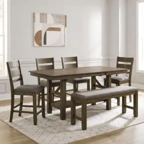 Liberty Furniture 182WT-CD-O6GTS Liberty Furniture 182WT-CD-O6GTS Brook Bay - Optional 6 Piece Gathering Table Set - Sandstone