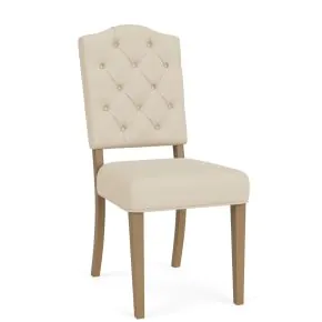 Riverside Furniture 92630 Mix-N-Match Chairs - Button Tufted Upholstered Chair (Set of 2) - Beige