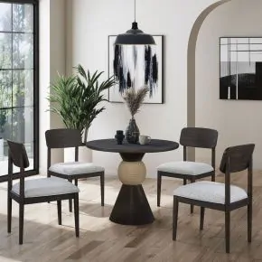 Liberty Furniture 440B-CD-O5ROS Liberty Furniture 440B-CD-O5ROS Briarcrest - Optional 5 Piece Round Table Set - Dark Smoke