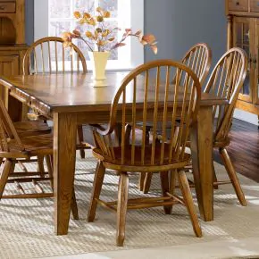 Liberty Furniture 17-DR-5PCS Liberty Furniture 17-DR-5PCS Treasures - 5 Piece Dining Room Set - Rustic Oak
