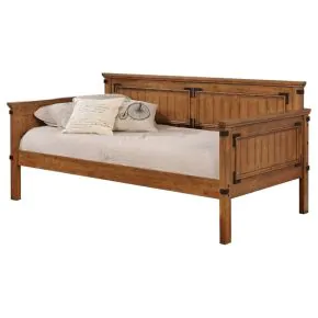 CoasterEssence 300675 Oakdale - Wood Twin Daybed - Rustic Honey