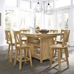 Liberty Furniture 62N-CD-7GTS Liberty Furniture 62N-CD-7GTS Lindsey Farm - 7 Piece Gathering Table Set - Natural