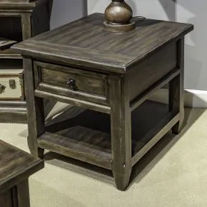 Liberty Furniture 297-OT1020 Paradise Valley - Rectangular End Table - Saddle Brown
