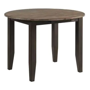 Intercon BE-TA-4242D-BWA-C Beacon - Round Drop Leaf - Charcoal / Walnut