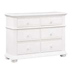 Liberty Furniture 607-BR30 Summer House - 6 Drawer Dresser - Oyster White
