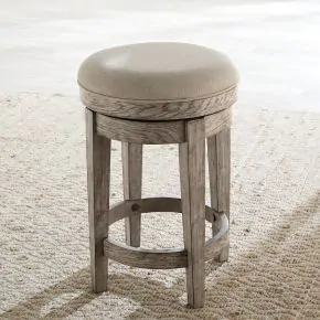 Liberty Furniture 421-OT9003 City Scape - Upholstered Swivel Console Stool - Burnished Beige