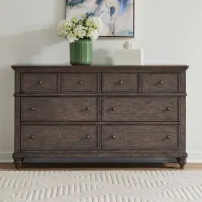 Liberty Furniture 104G-BR31 Liberty Furniture 104G-BR31 Twin Lakes - 6 Drawer Dresser - Gray
